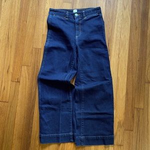 Gap high rise wide leg jeans denim size 2 26